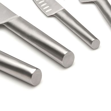 BergHOFF Straight 5-pc. 18/10 Stainless Steel Specialty Knife Set with 3-in-1 Sharpener