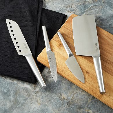 BergHOFF Straight 5-pc. 18/10 Stainless Steel Specialty Knife Set with 3-in-1 Sharpener
