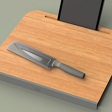 BergHOFF Balance Bamboo Cutting Board with Tablet Stand 17.5"