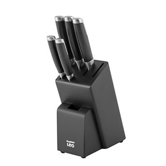 BergHOFF Leo Graphite Stainless Steel 6 pc Knife Block Set