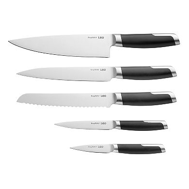 BergHOFF Leo Graphite Stainless Steel 6-piece Knife Block Set