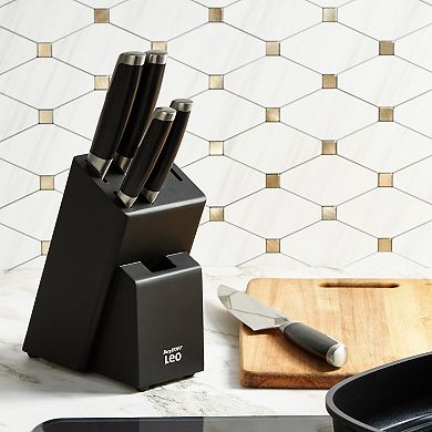 BergHOFF Leo Graphite Stainless Steel 6-piece Knife Block Set