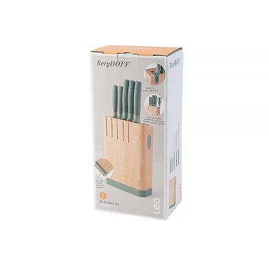 BergHOFF Leo Forest Stainless Steel 6-piece Knife Block Set