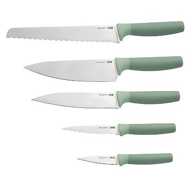 BergHOFF Leo Forest Stainless Steel 6-piece Knife Block Set