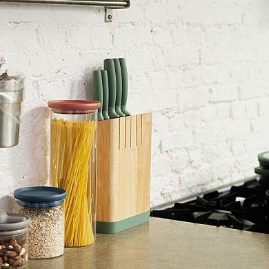 BergHOFF Leo Forest Stainless Steel 6-piece Knife Block Set