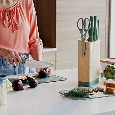 BergHOFF Leo Forest Stainless Steel 6-piece Knife Block Set