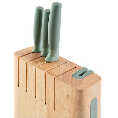 BergHOFF Leo Forest Stainless Steel 6-piece Knife Block Set
