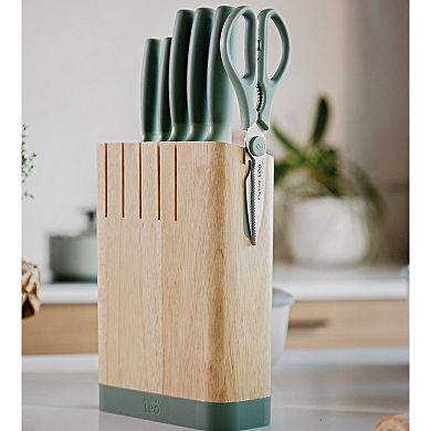 BergHOFF Leo Forest Stainless Steel 6-piece Knife Block Set