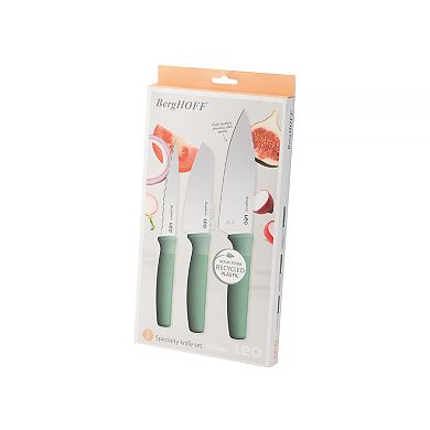 BergHOFF 3-Piece Leo Forest Stainless Steel Specialty Knife Set