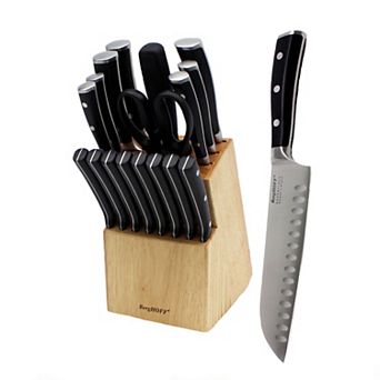 BergHOFF 18 pc Essentials Stainless Steel Cutlery Set with Wooden Block