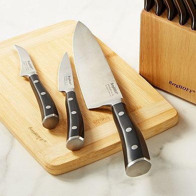 BergHOFF 18-Piece Essentials Stainless Steel Cutlery Set with Wooden Block