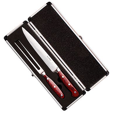 BergHOFF Pakka Wood 15-piece Stainless Steel Steak & Carving Knife Set