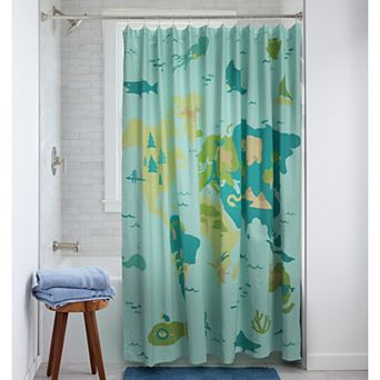 The Big One Kids™ World Map Shower Curtain