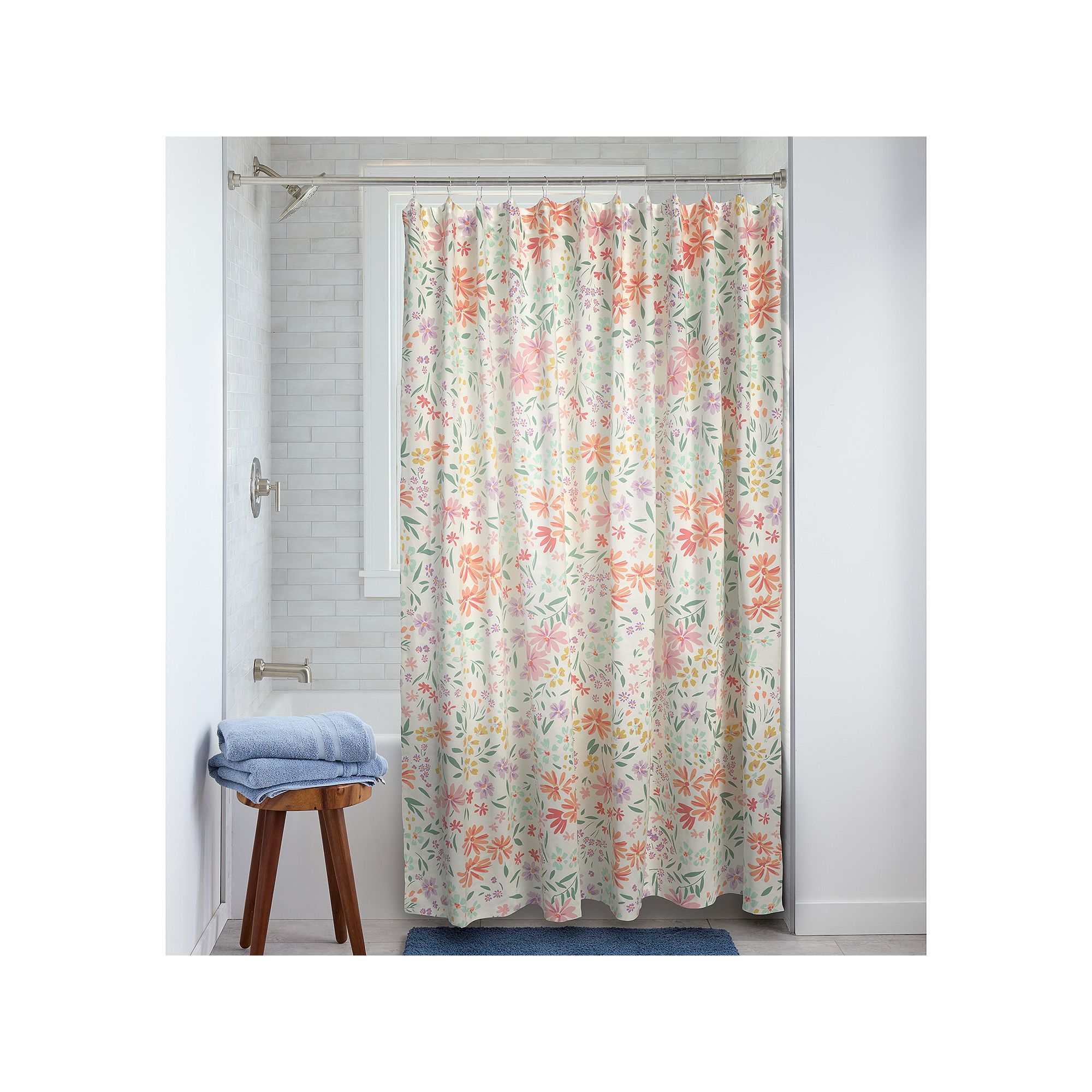 The Big One Kids™ Floral Shower Curtain, Size: 70X72, Multi Ditsy Fl