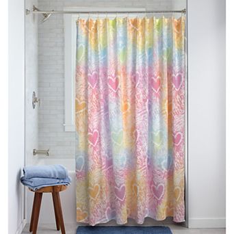 The Big One Kids™ Heart Tie Dye Shower Curtain