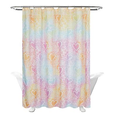 The Big One Kids™ Heart Tie Dye Shower Curtain