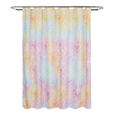 The Big One Kids™ Heart Tie Dye Shower Curtain