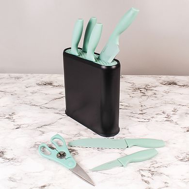 BergHOFF 8-piece Nonstick Kitchen Knife Set and Universal Knife Block