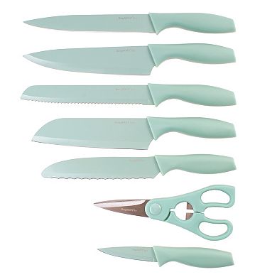 BergHOFF 8-piece Nonstick Kitchen Knife Set and Universal Knife Block
