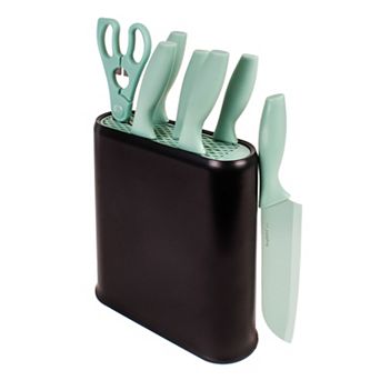 BergHOFF 8 pc Nonstick Kitchen Knife Set and Universal Knife Block