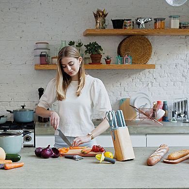 BergHOFF Leo Slate Stainless Steel Santoku Knife 7"