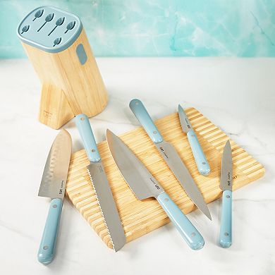 BergHOFF Leo Slate Stainless Steel 7-piece Knife Block Set