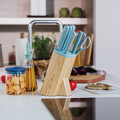 BergHOFF Leo Slate Stainless Steel 7-piece Knife Block Set