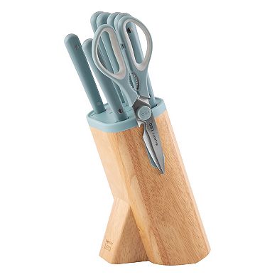 BergHOFF Leo Slate Stainless Steel 7-piece Knife Block Set