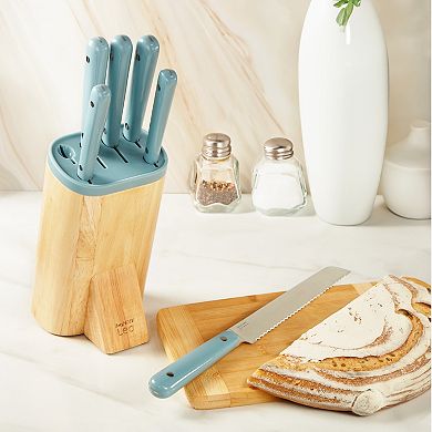 BergHOFF Leo Slate Stainless Steel 7-piece Knife Block Set