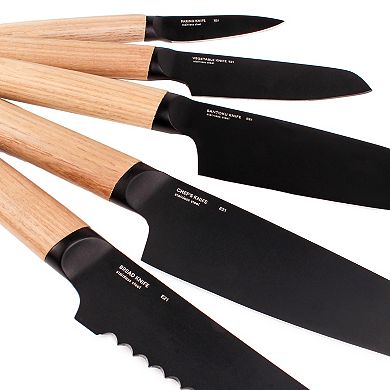 BergHOFF Ron Stainless Steel 6-piece Knife Block Set