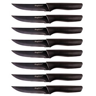 BergHOFF 8 pc Serrated Stainless Steel Steak Knife Set 4.25"