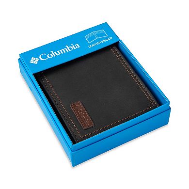 Men's Columbia RFID-Blocking Leather Bifold Wallet