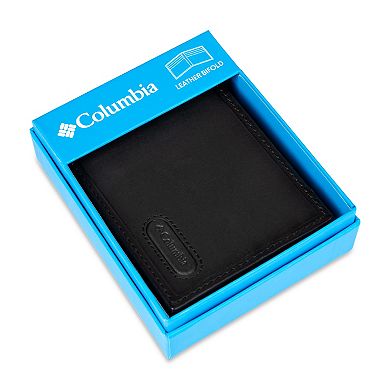 Men's Columbia RFID Extra Capacity Leather Bifold Wallet