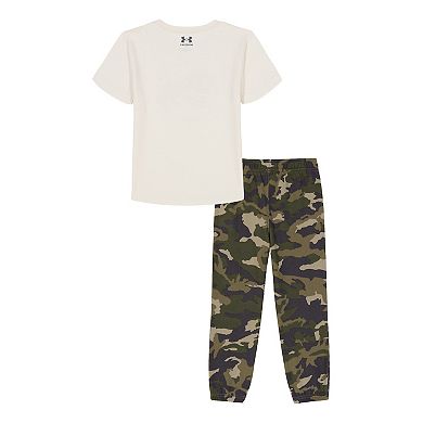 Boys 4-8 Under Armour Freedom Flag 2-pc. T-Shirt & Camo Pants Set