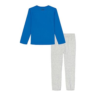 Boys 4-8 Under Armour 2-pc. Long Sleeve Tee & Pants Set