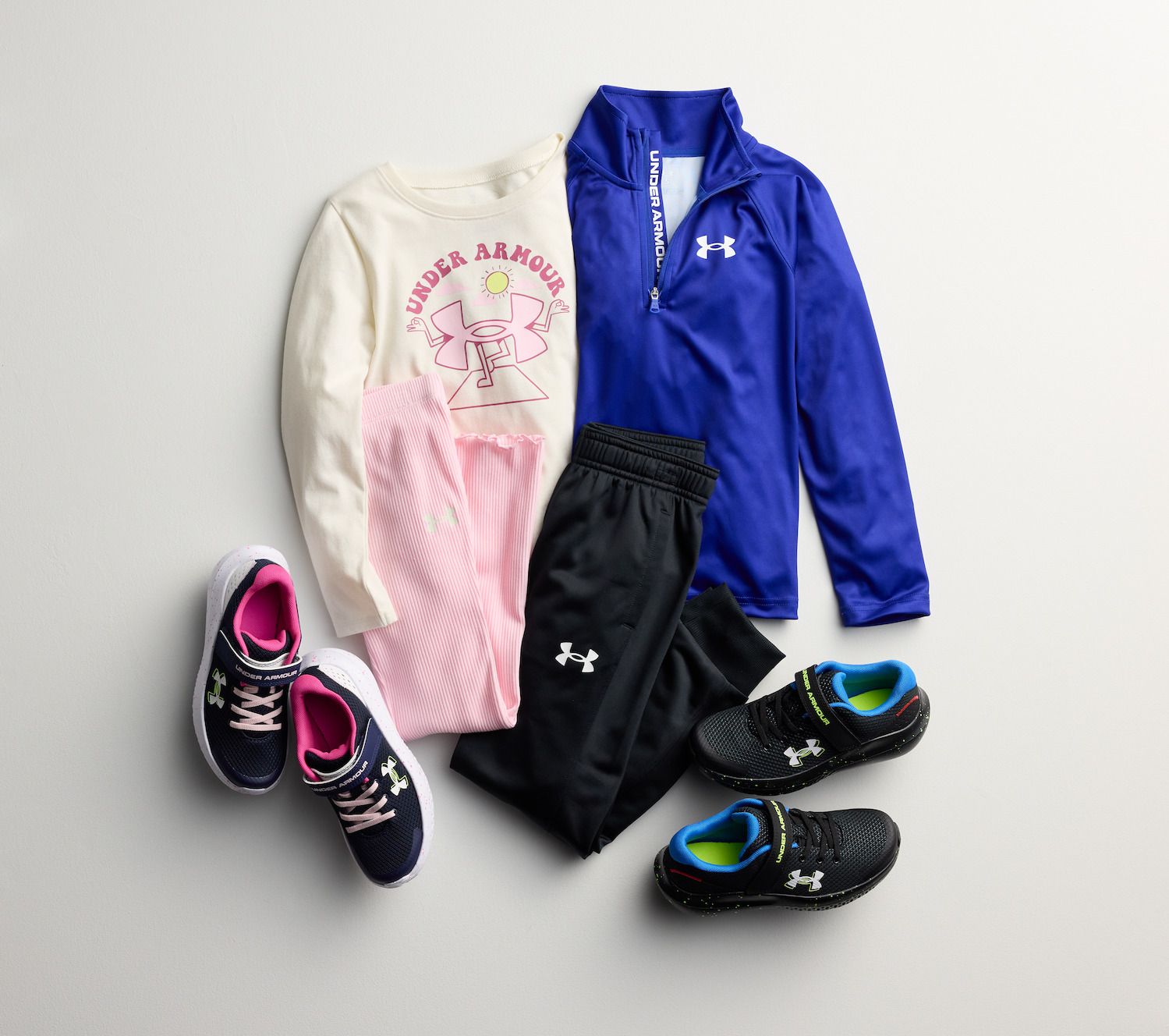 Boys 4-7 Under Armour 2-Piece Long Sleeve 1/4 Zip Tech & Jogger