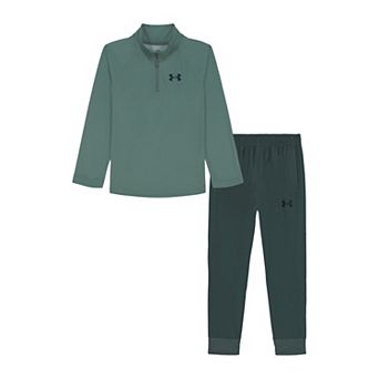Boys 4-7 Under Armour 2 pc Long Sleeve 1/4 Zip Tech & Jogger Pants Set