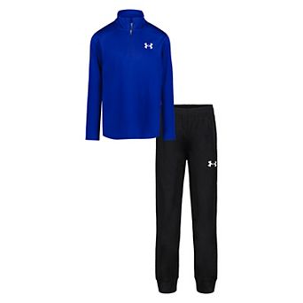 Boys 4-7 Under Armour 2 pc Long Sleeve 1/4 Zip Tech & Jogger Pants Set