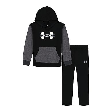 Boys 4-7 Under Armour 2-Piece Color Block Hoodie & Jogger Pants Set
