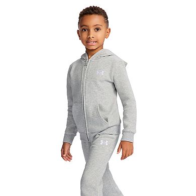 Boys 4-7 Under Armour Branded Logo 2-Piece Zip-Up Hoodie & Jogger Pants Set