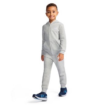 Boys 4-7 Under Armour Branded Logo 2 pc Zip-Up Hoodie & Jogger Pants Set