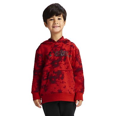 Boys 4-7 Under Armour 2-pc. Rival Allover Print Hoodie & Jogger Pants Set