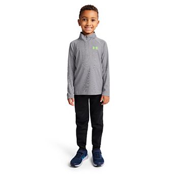 Boys 4-7 Under Armour 2 pc Long Sleeve 1/4 Zip Rye Bread & Jogger Pants Set