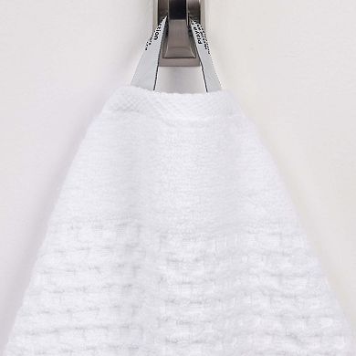 SUPERIOR Zero Twist Playa Collection 2-Piece Cotton Solid Waffle Textured Bath Towel Set