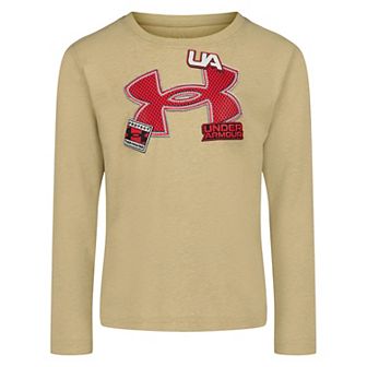 Boys 4-7 Under Armour Long Sleeve Mesh Graphic Tee