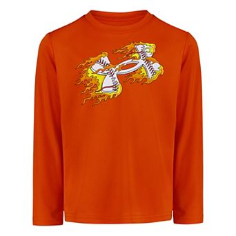 Boys 4-7 Under Armour Flame Graphic Long Sleeve Baseball Top
