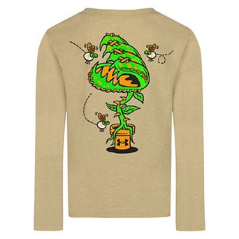 Boys 4-7 Under Armour Baseball Fly Trap Long Sleeve Graphic Tee