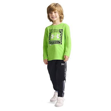 Boys 4-7 Under Armour Logo Frame Twist Tech Long Sleeve Top
