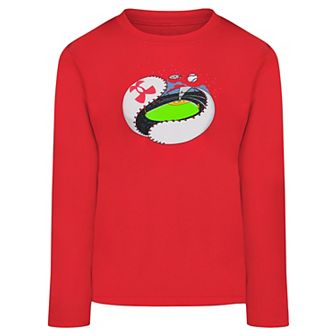 Toddler Boys Under Armour Baseball Unravel Tech Long Sleeve Tee