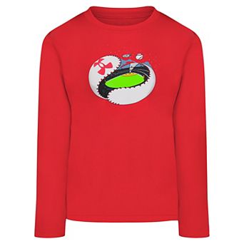 Toddler Boys Under Armour Baseball Unravel Tech Long Sleeve Tee